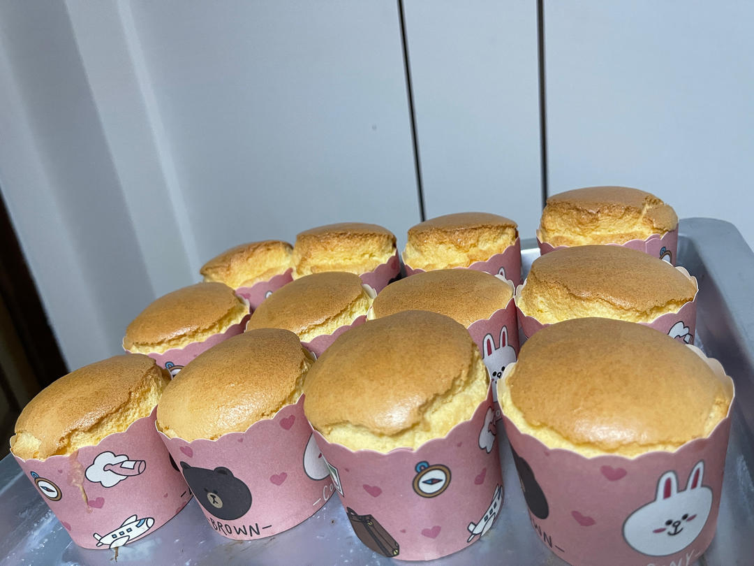 纸杯蛋糕 8寸戚风蛋糕的量