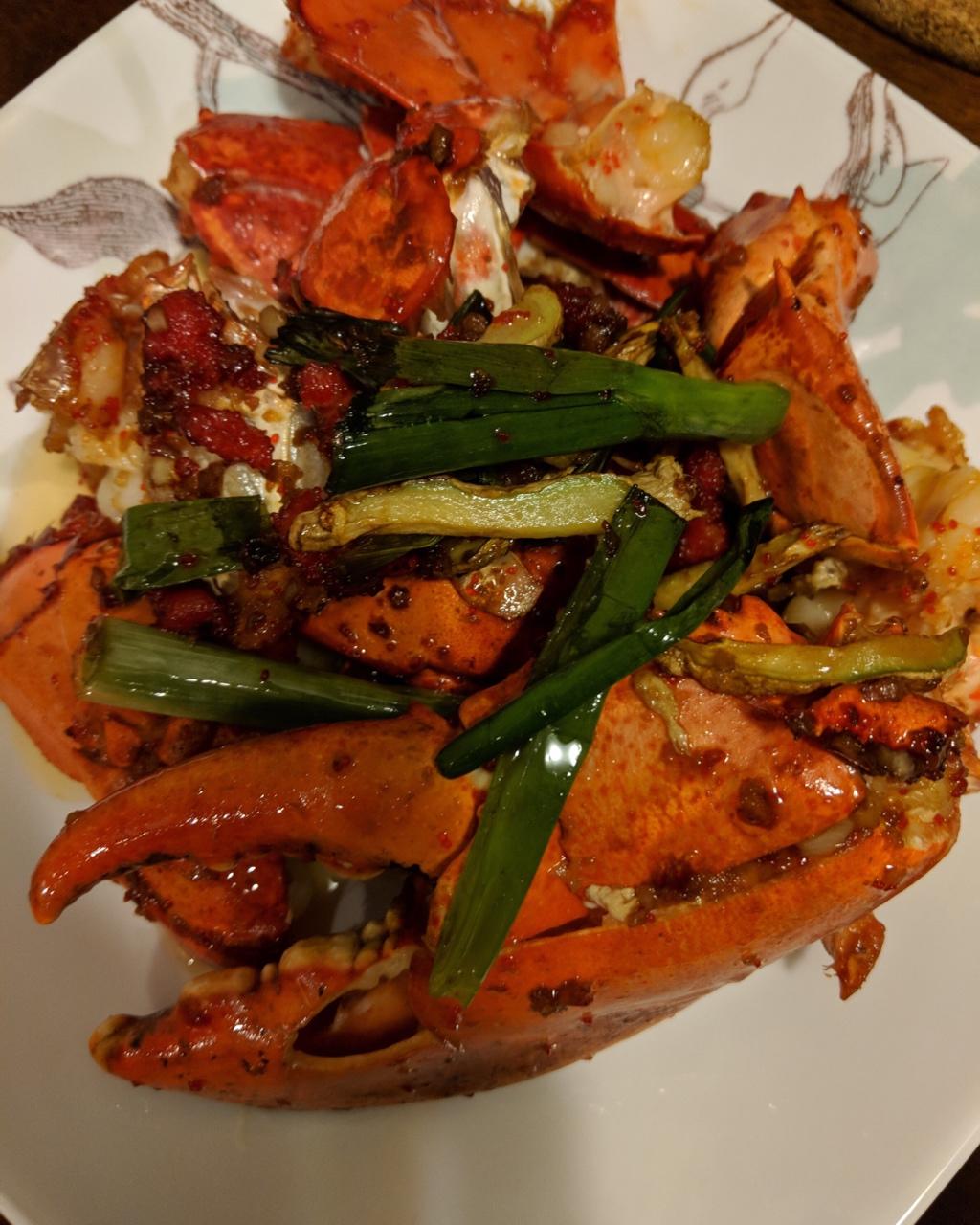 葱姜龙虾（附详细的拆解龙虾技巧，附精确地调料用量）