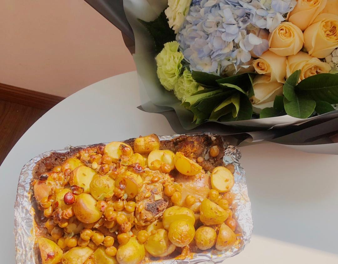 好吃的不可思议－鹰嘴豆烤鸡