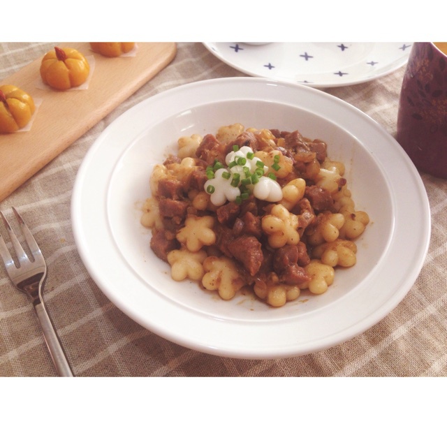 黑椒年糕牛肉粒