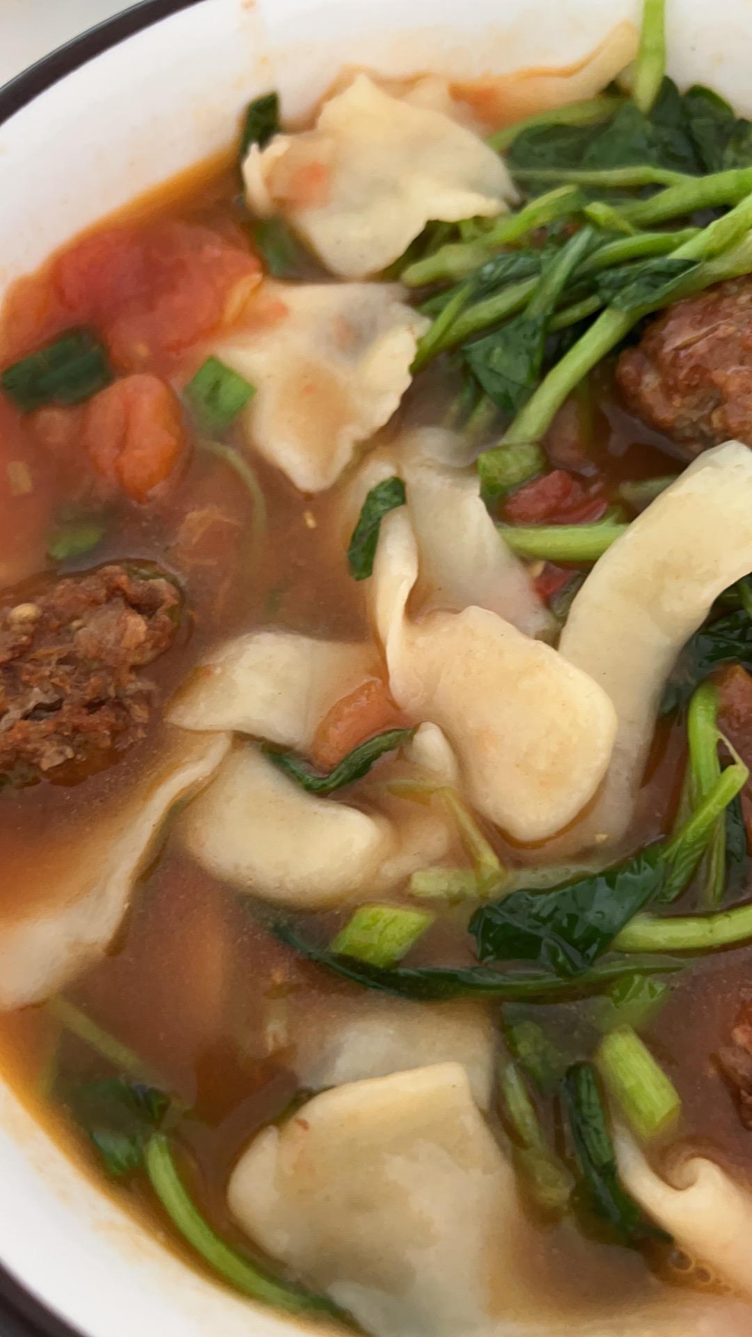 西红柿鸡蛋面片 （内附揪面片教程）