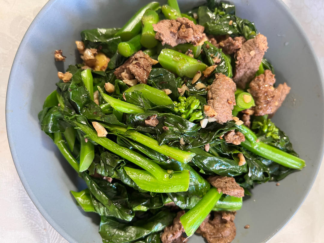 芥蓝炒牛肉（潮汕版）