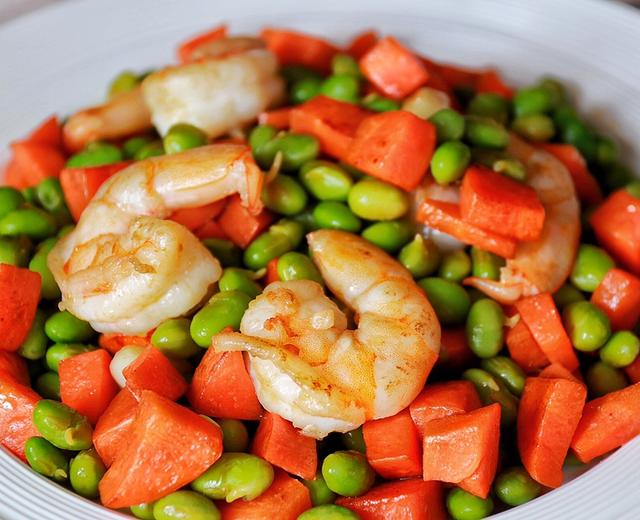 健康低脂家常菜—青豆炒虾仁的做法