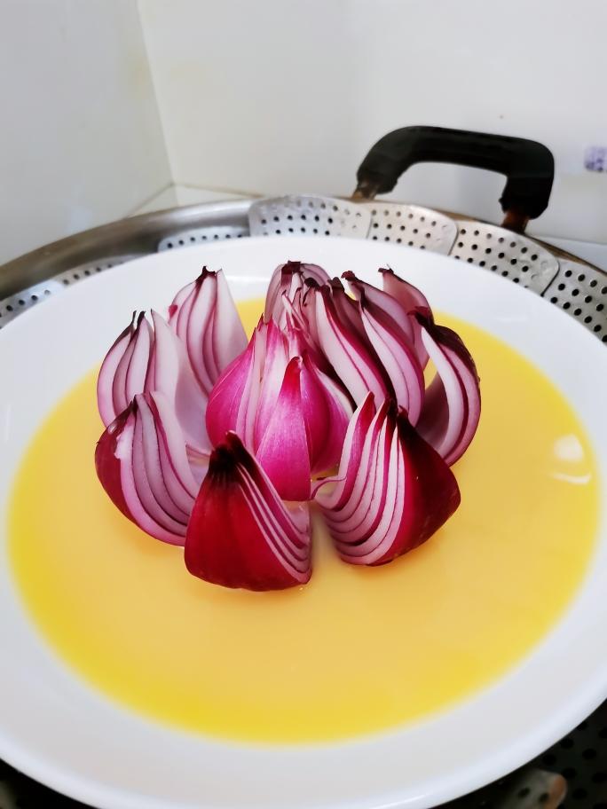 莲花蒸鸡蛋的做法 步骤5