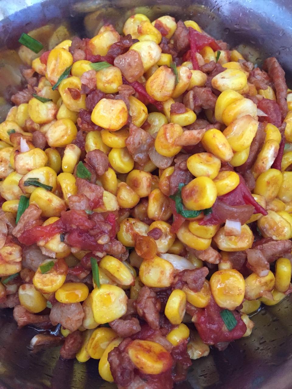 玉米炒肉末【超级下饭的快手家常菜】