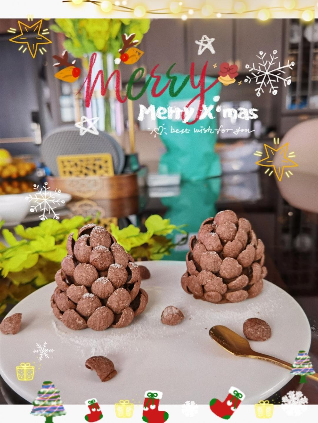 圣诞松果🎄这是我做过最简单的小食之一！