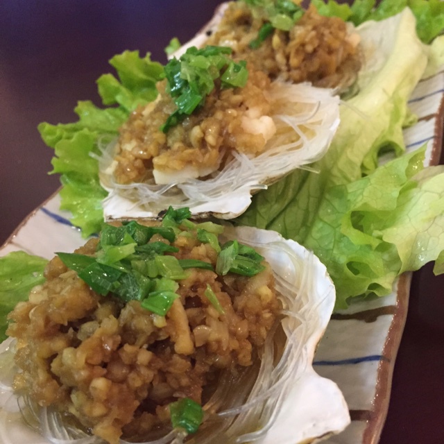 蒜蓉粉丝蒸扇贝