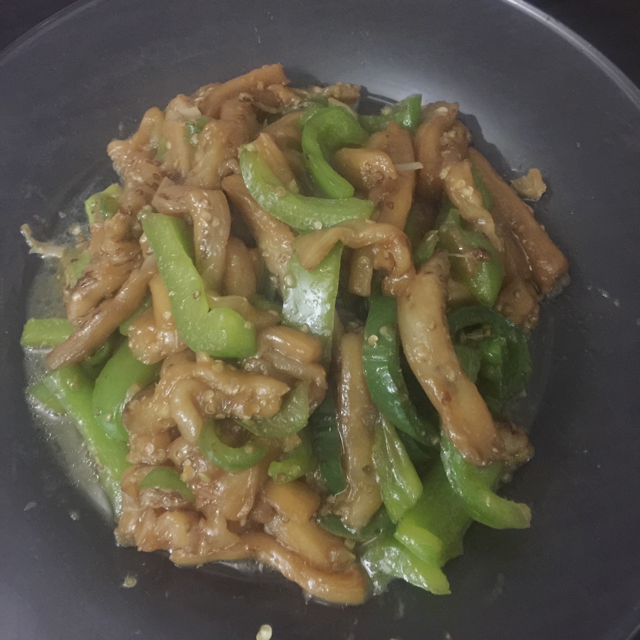 青椒素炒茄子