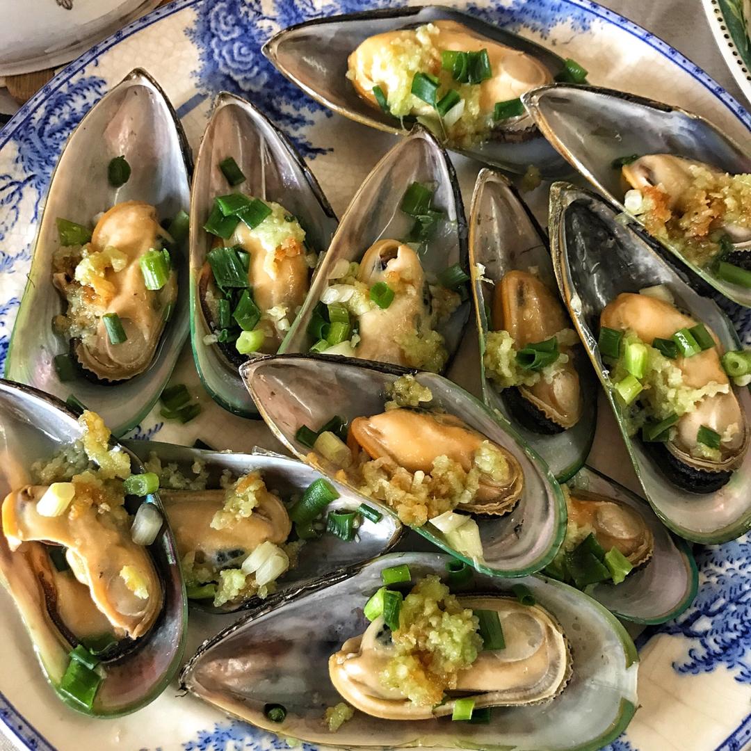 【山姆厨房】蒜蓉蒸青口贝