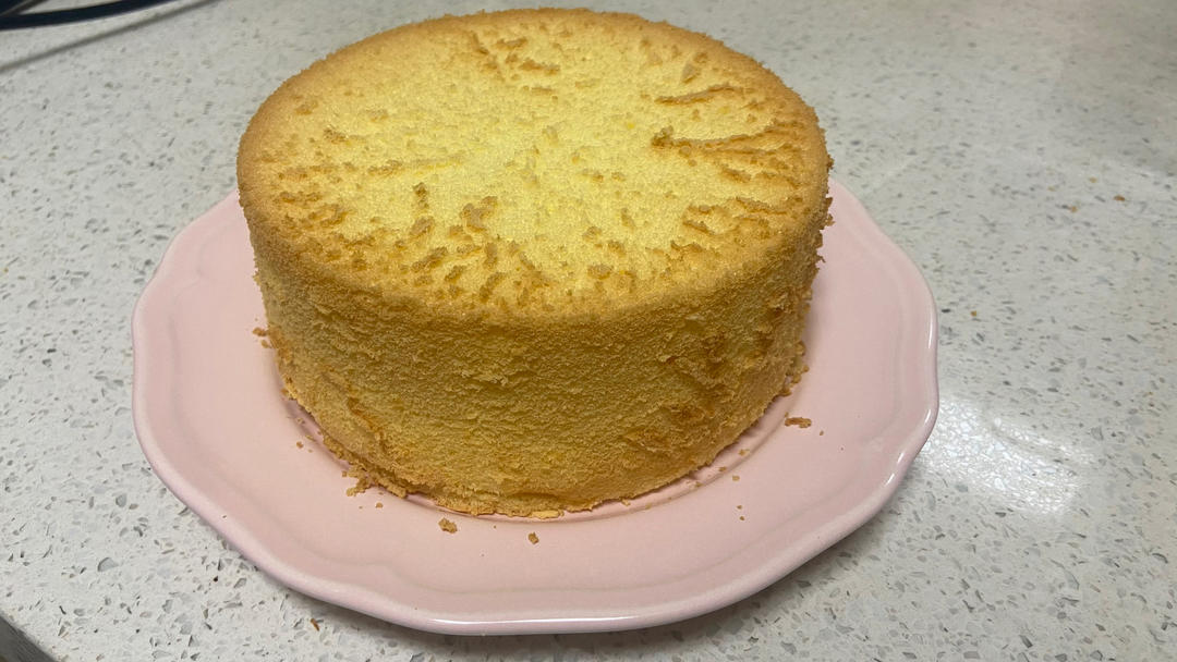 超柔软6寸戚风蛋糕(附8寸配方)零失败 超详细‼️含操作视频