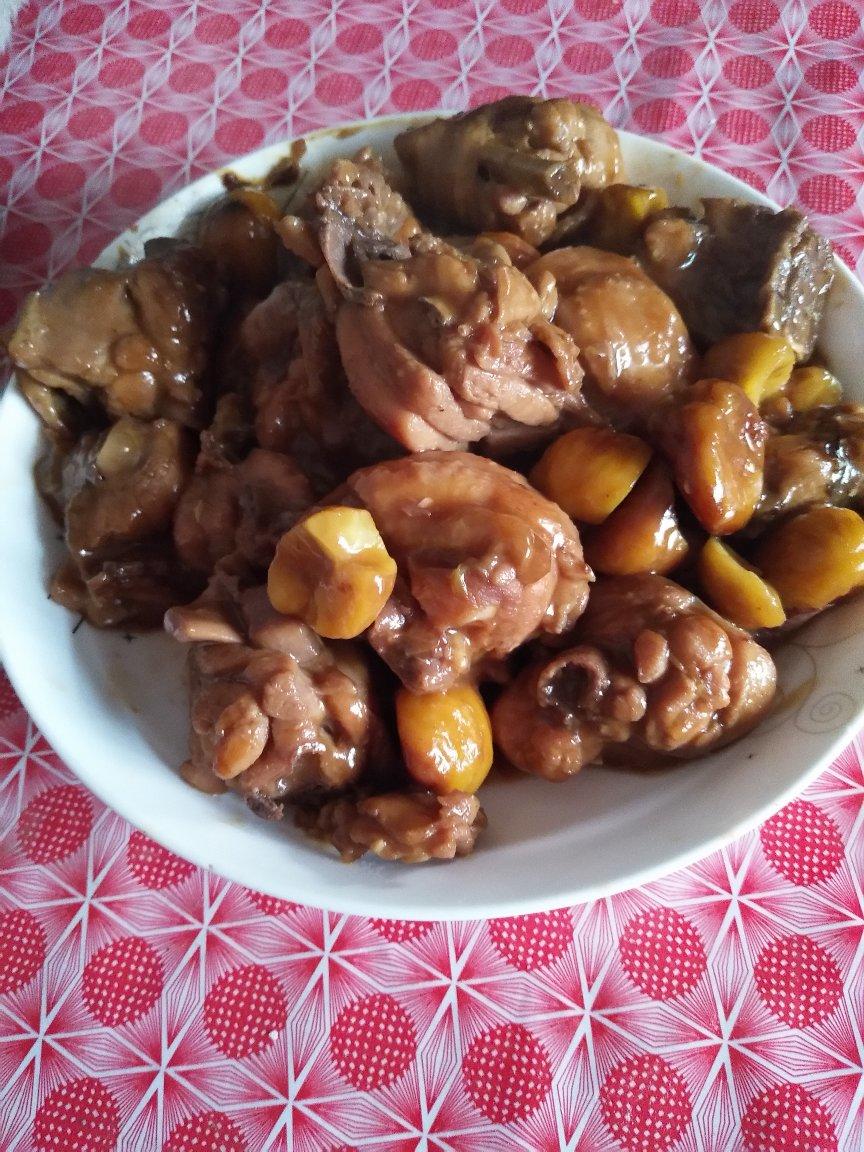 【栗子烧鸡】鸡肉都给你吃，栗子归我~
