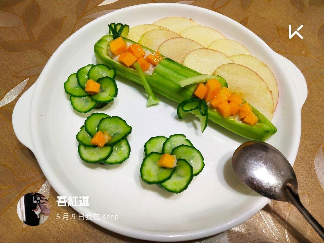 ⛵创意蔬菜盘饰摆盘拼盘(黄瓜小船)