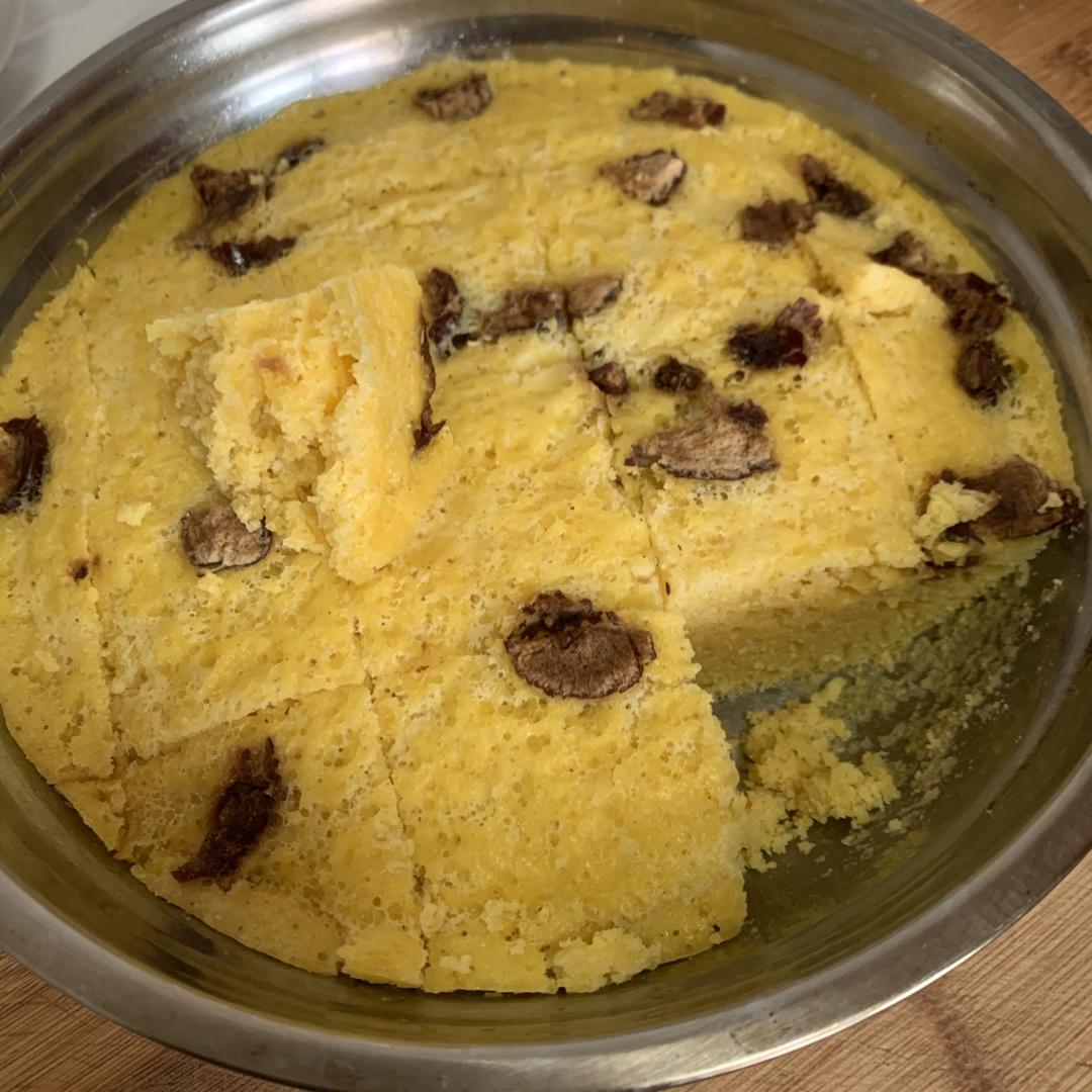 玉米面鸡蛋发糕（零失败）