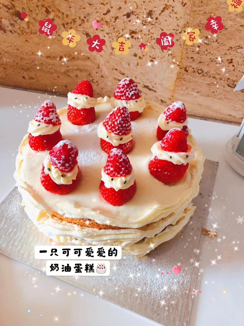 手把手教你🎄教程详细的圣诞可可草莓裸蛋糕