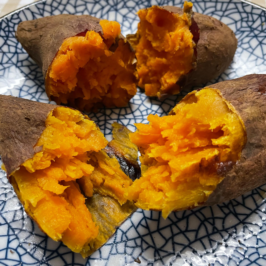 【烤箱版烤红薯】