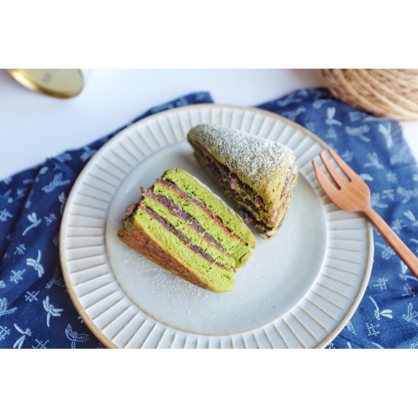 抹茶红豆沙千层司康