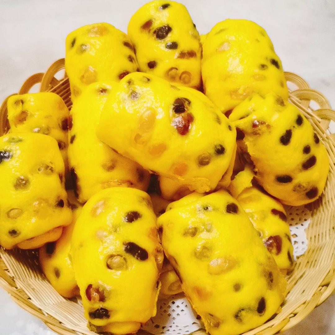 南瓜蜜豆卷 营养又健康 蓬松煊软比面包还好吃 附细节视频详解