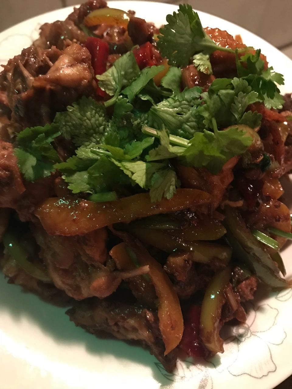 辣炒鸡架