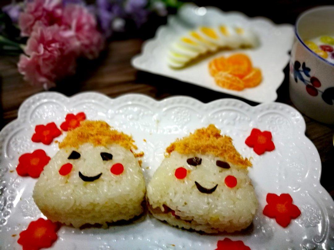 爆炸头饭团君（肉松饭团）