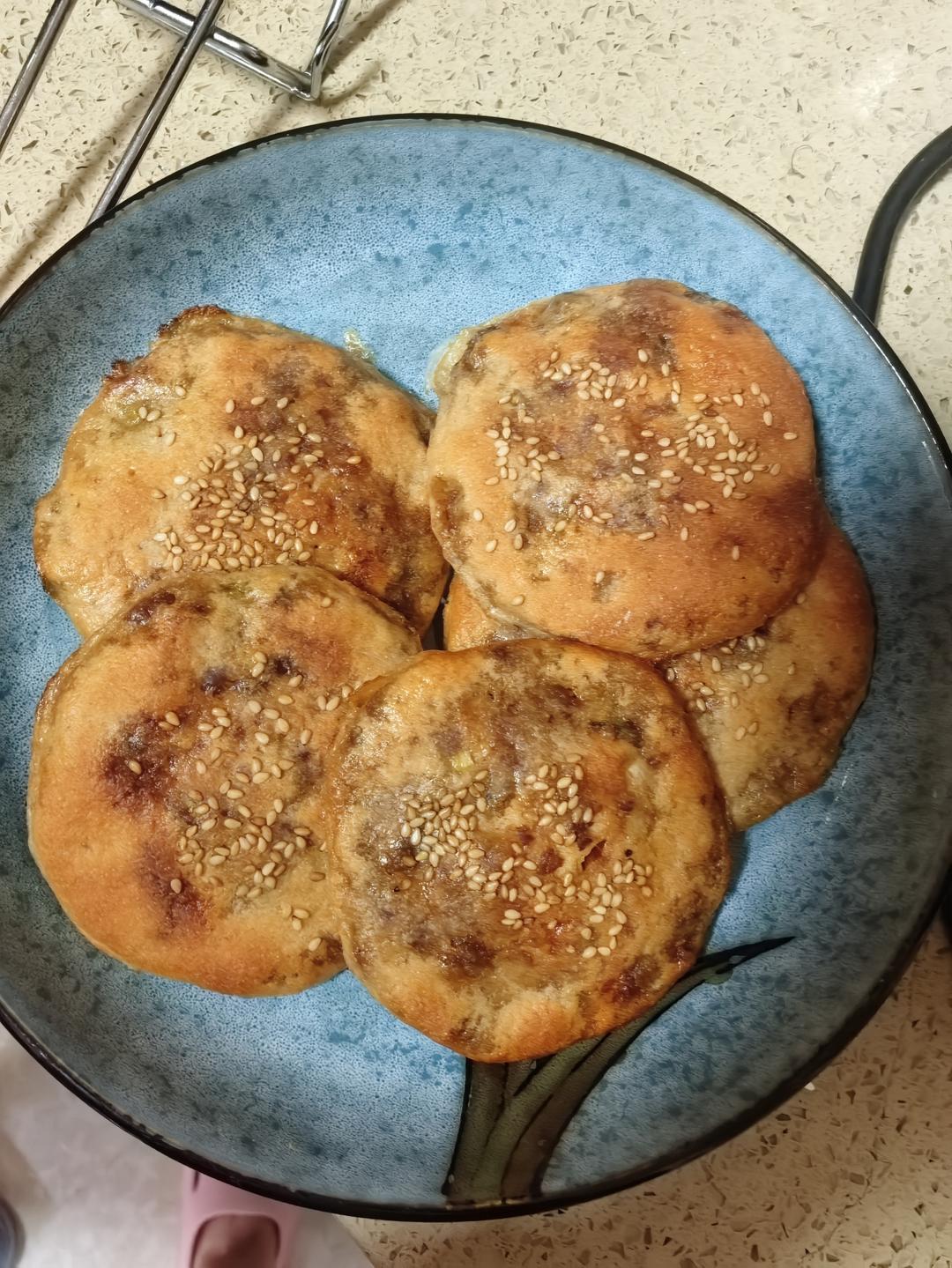 又香又脆的鲜肉光饼（烤箱版烧饼）