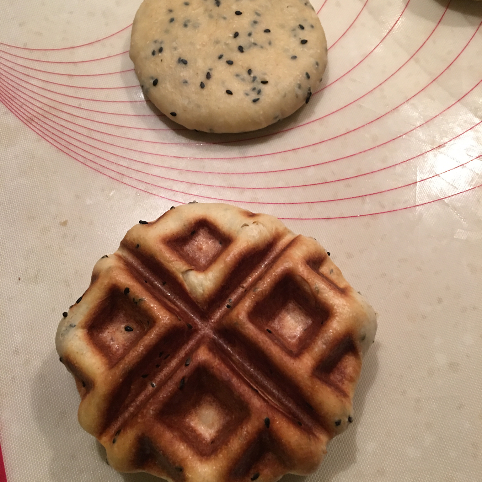 低脂全麦华夫（黑芝麻味）