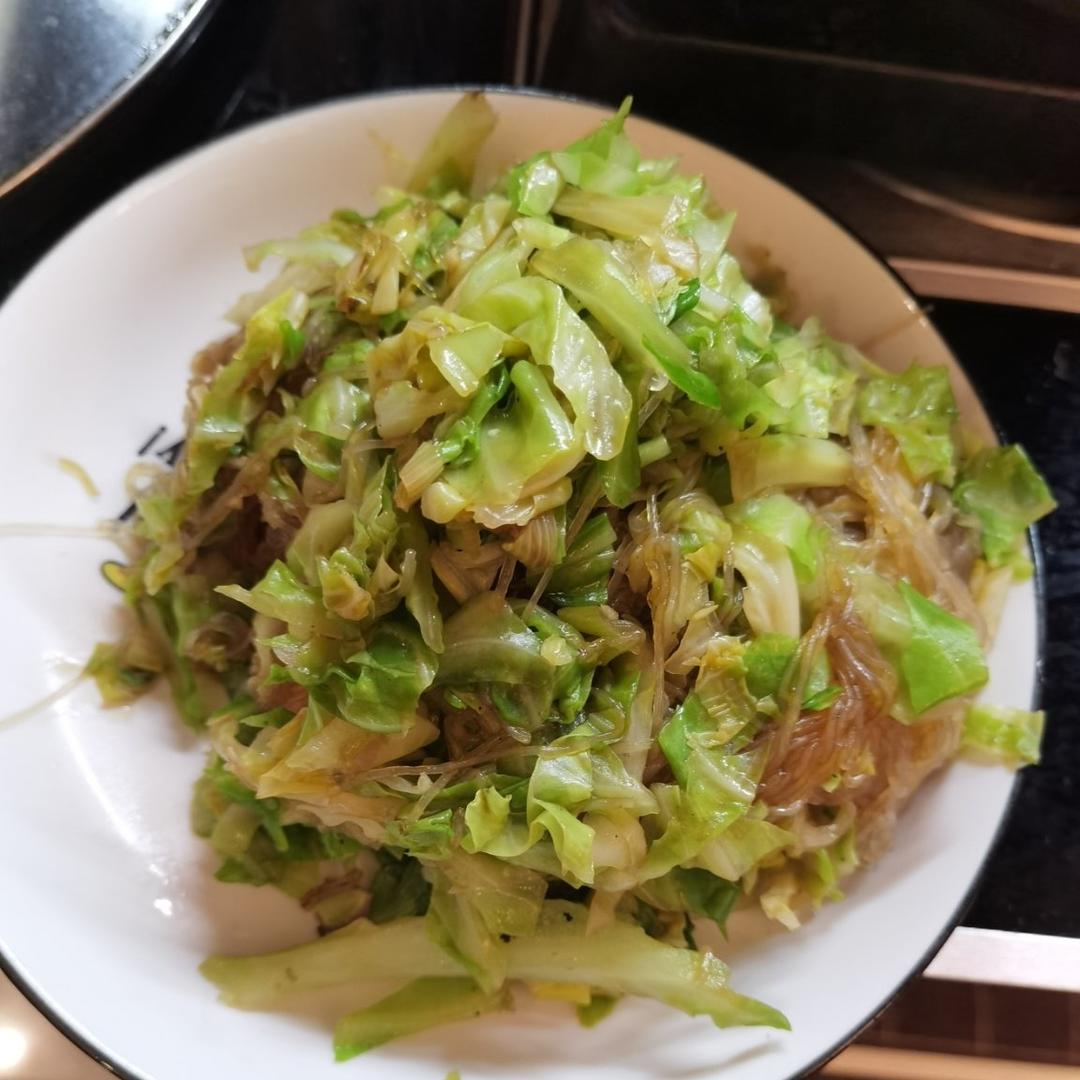 成功率百分之百的包菜炒粉丝