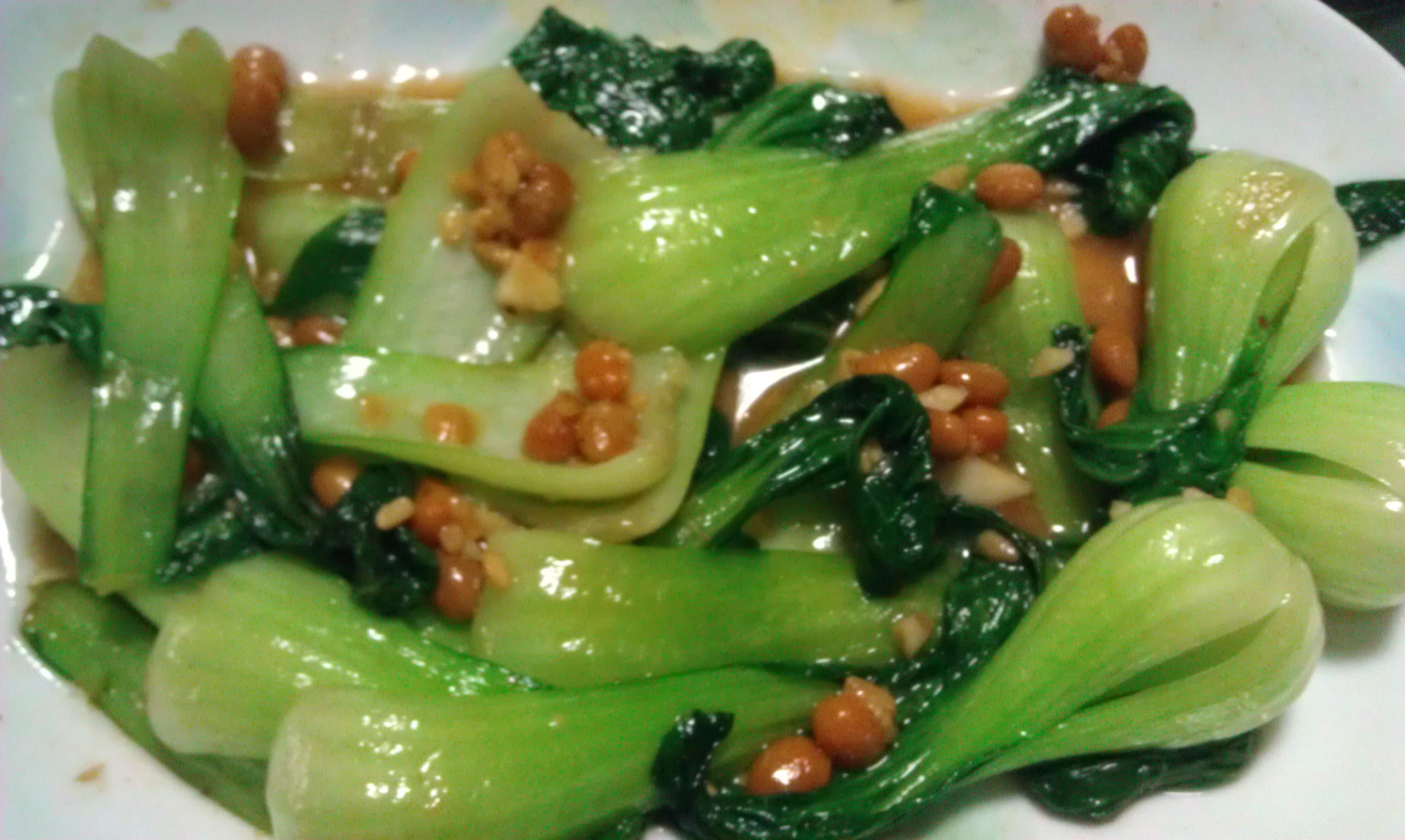 漓葻做的豆酱炒上海青