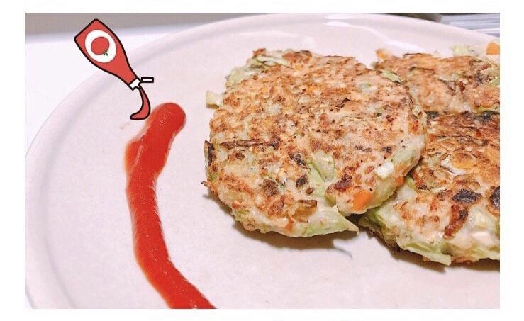 低脂蔬菜鸡胸肉饼