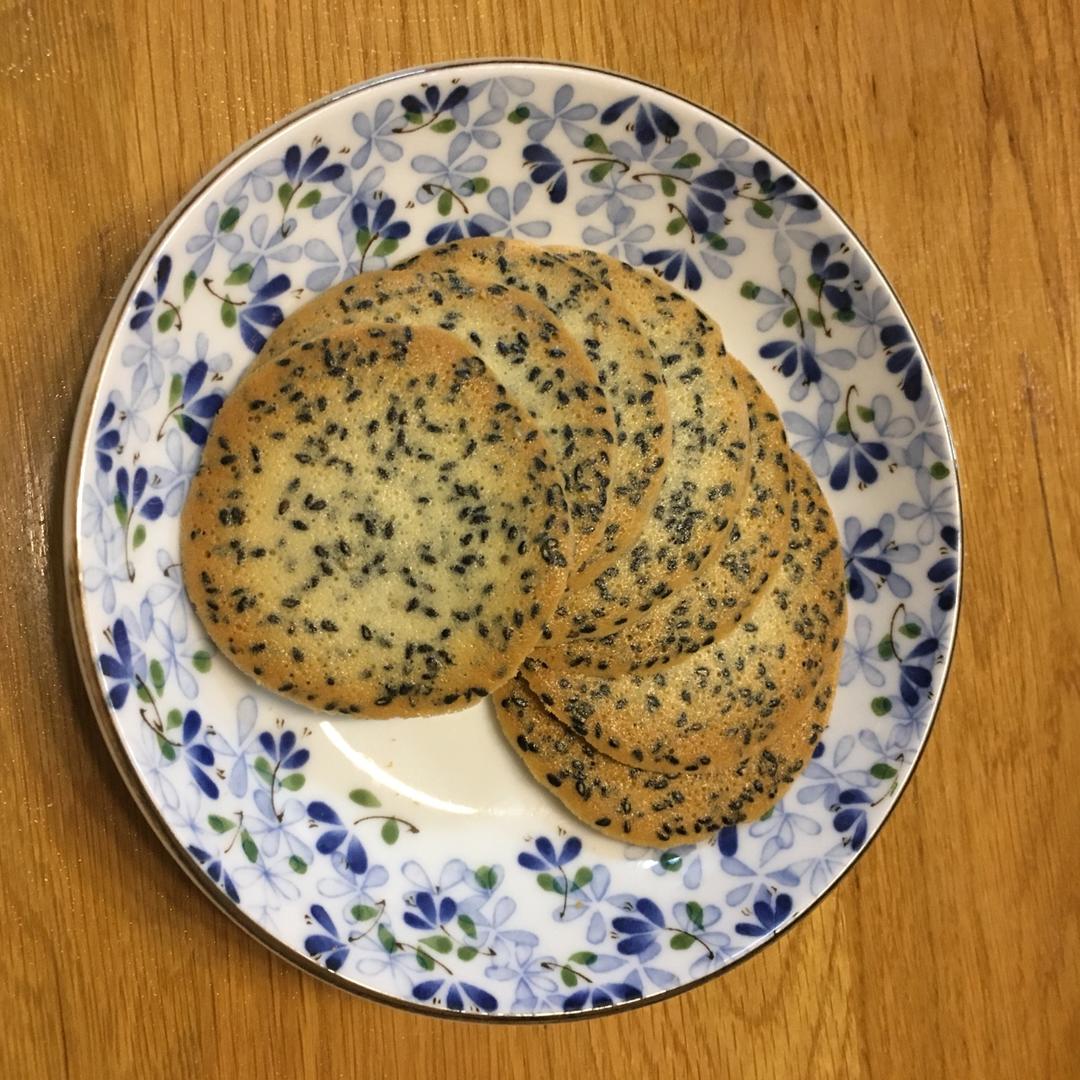 芝麻薄脆蛋白饼干