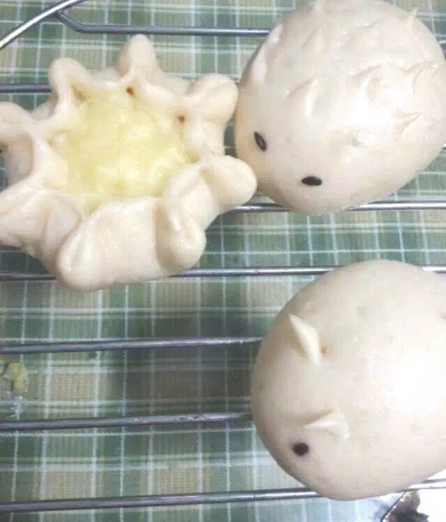 自制无油奶黄包