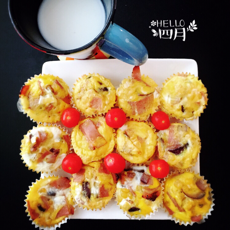 早餐鸡蛋杯cupcake Frittata