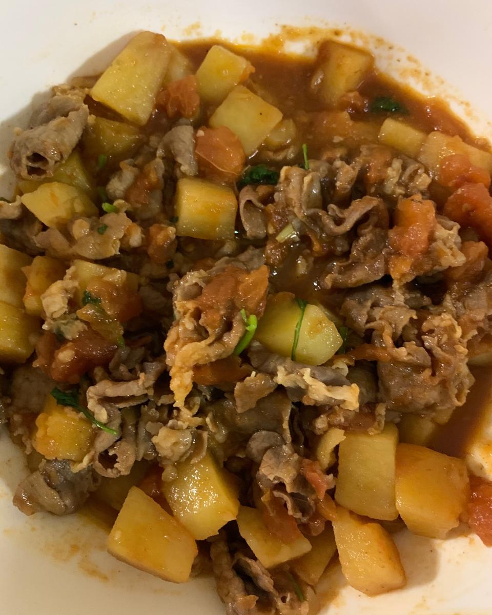 番茄土豆炖肥牛