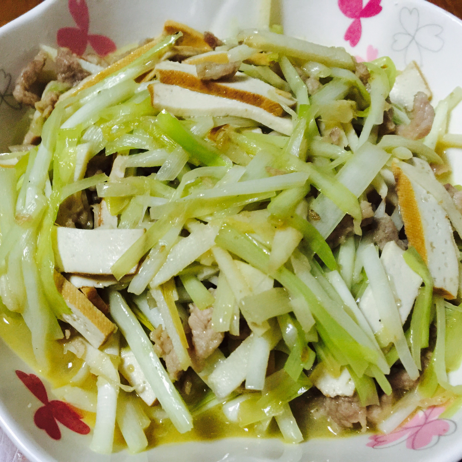 韭黄炒肉丝