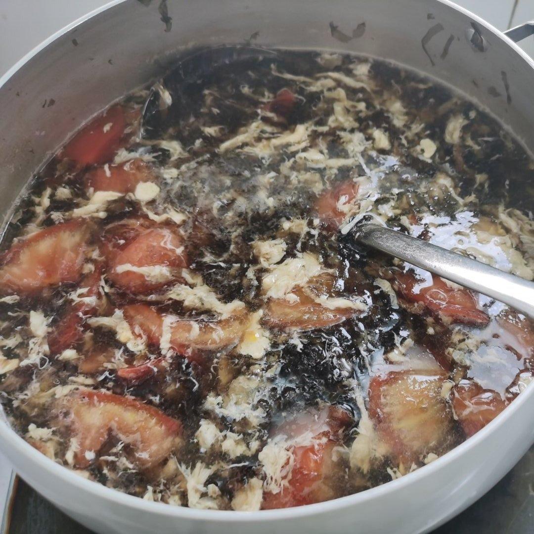 番茄蛋花紫菜汤