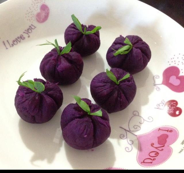 紫薯茶巾绞