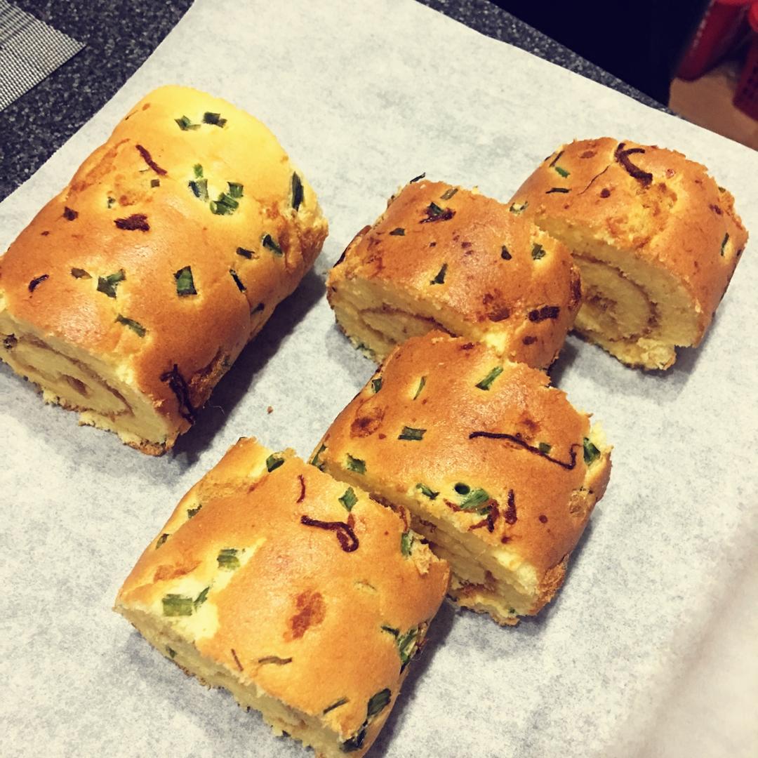 香葱肉松蛋糕卷