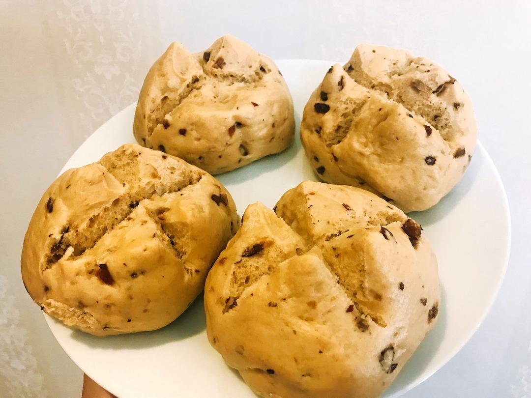 红糖红枣开花馒头（一次性发酵）