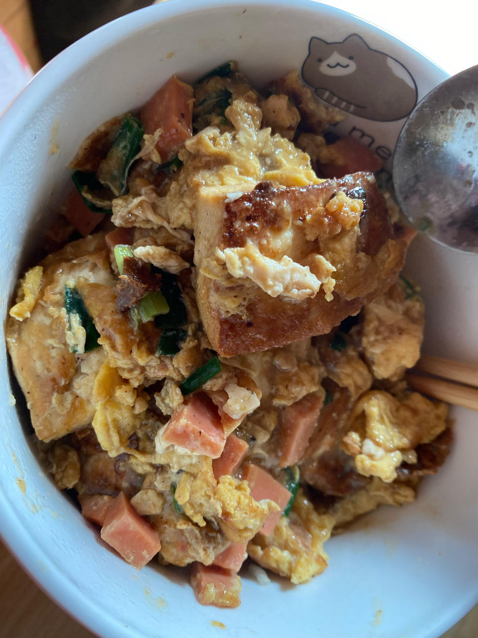 鸡蛋抱豆腐