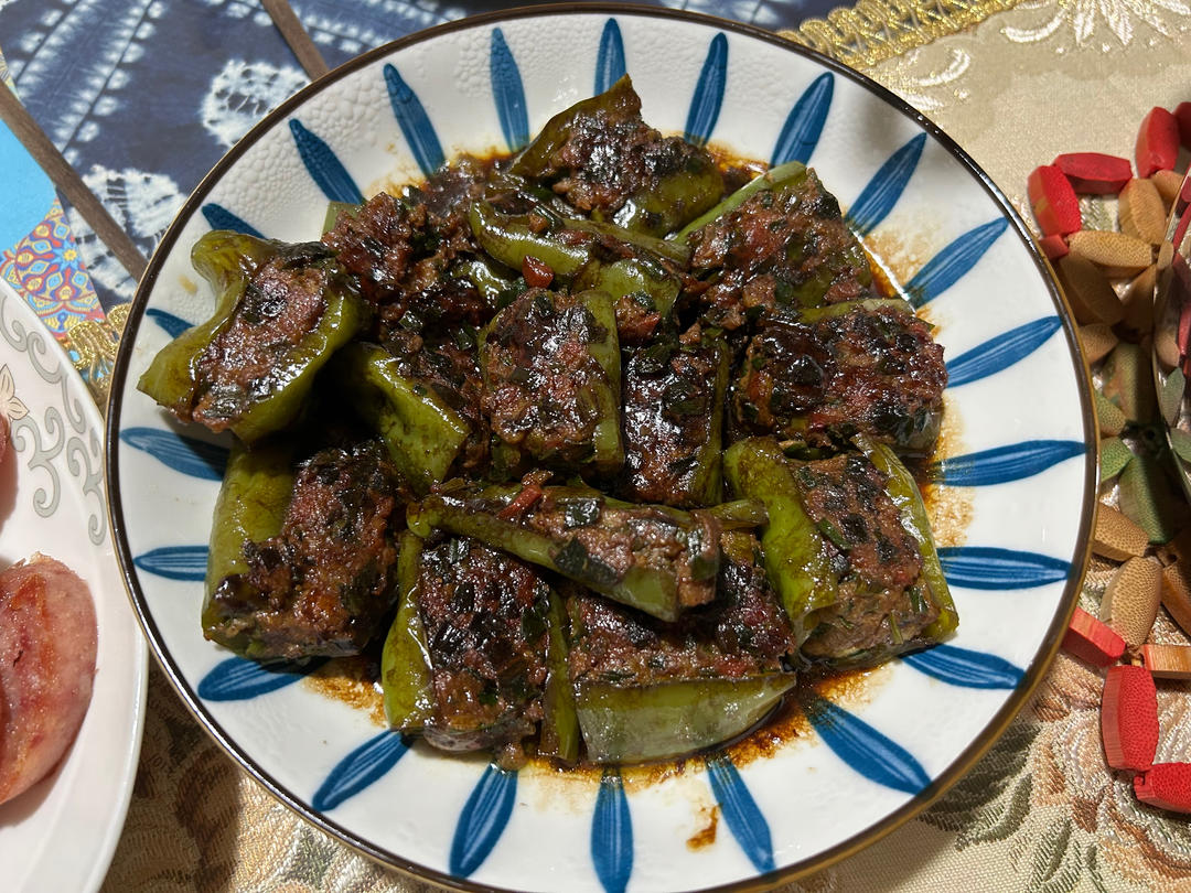 米饭杀手‼️虎皮青椒酿肉