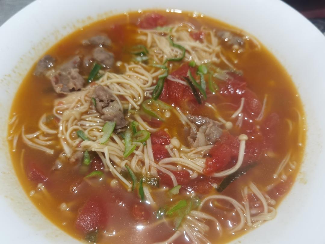 无敌下饭的番茄金针菇肥牛‼️做法简单0失败