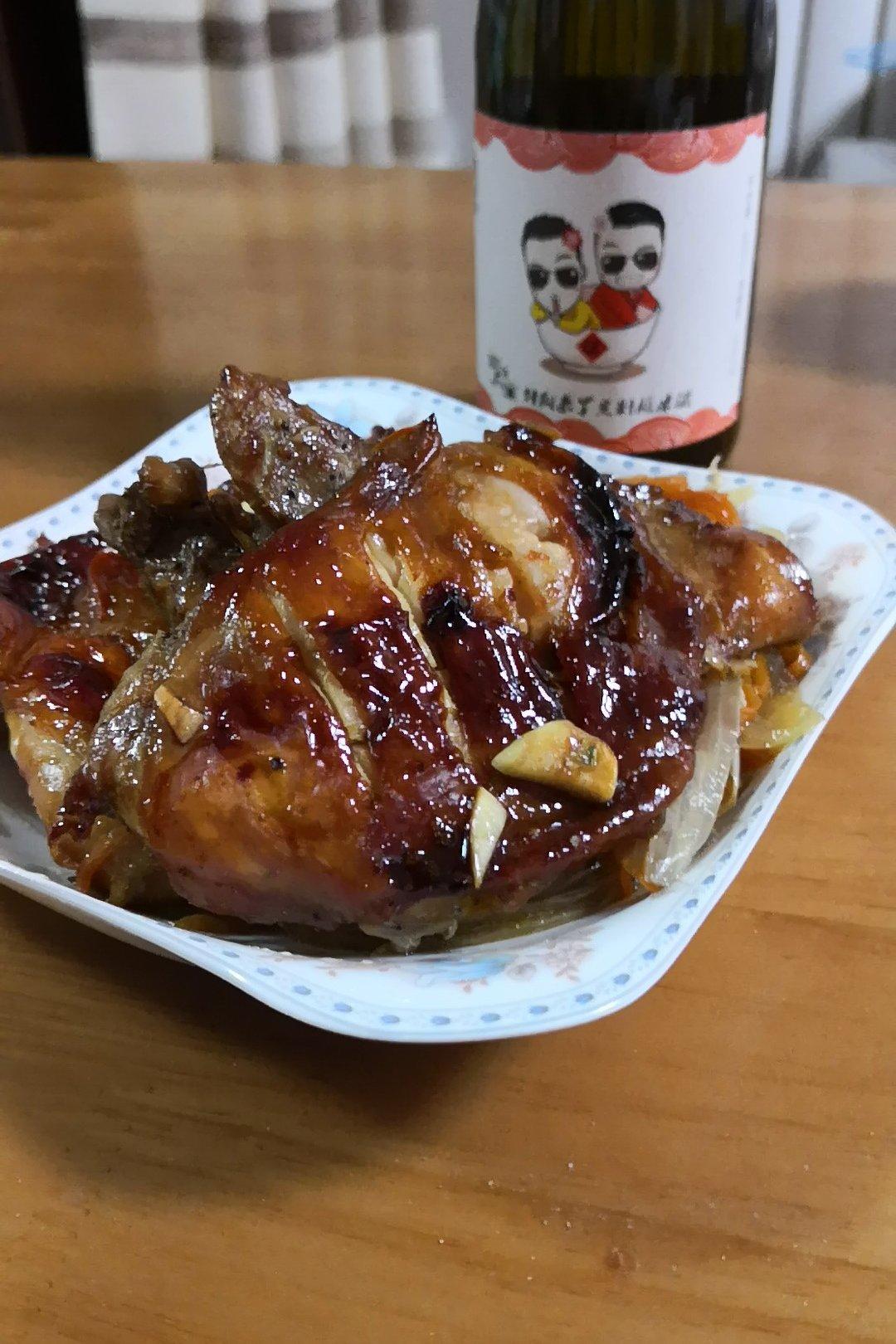 蒜香鸡腿排