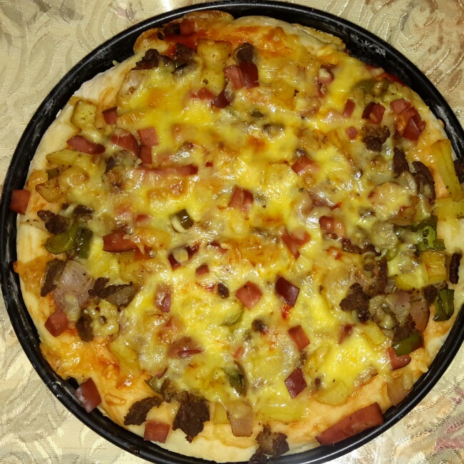 不用酵母的披萨底 No Yeast Pizza Dough