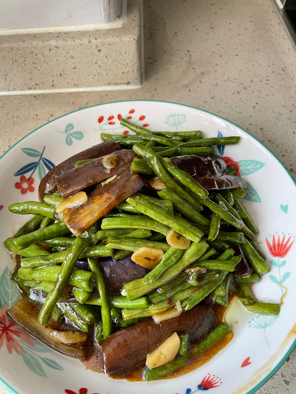 豆角烧茄子