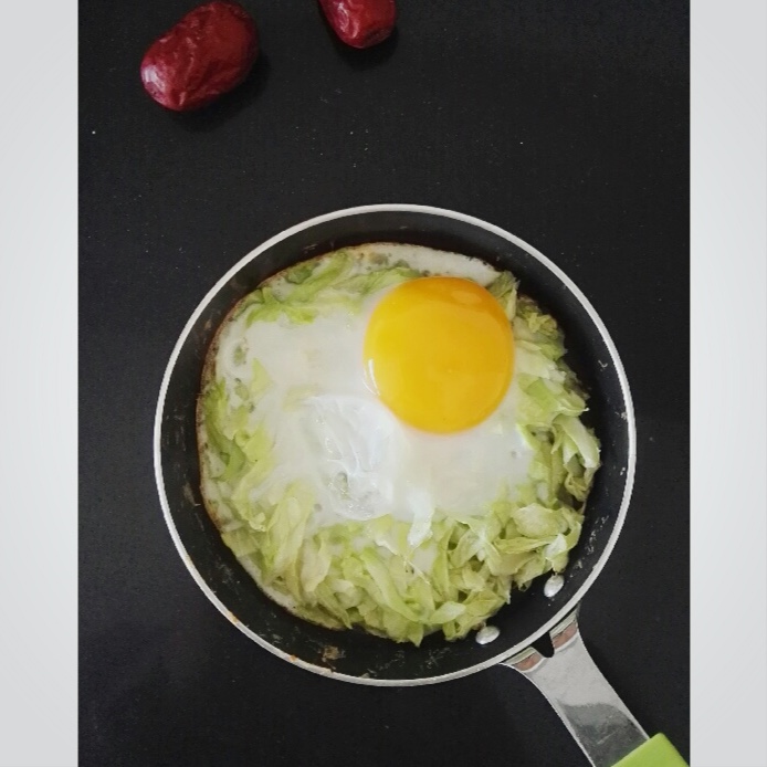 快手早餐料理-卷心菜烘蛋