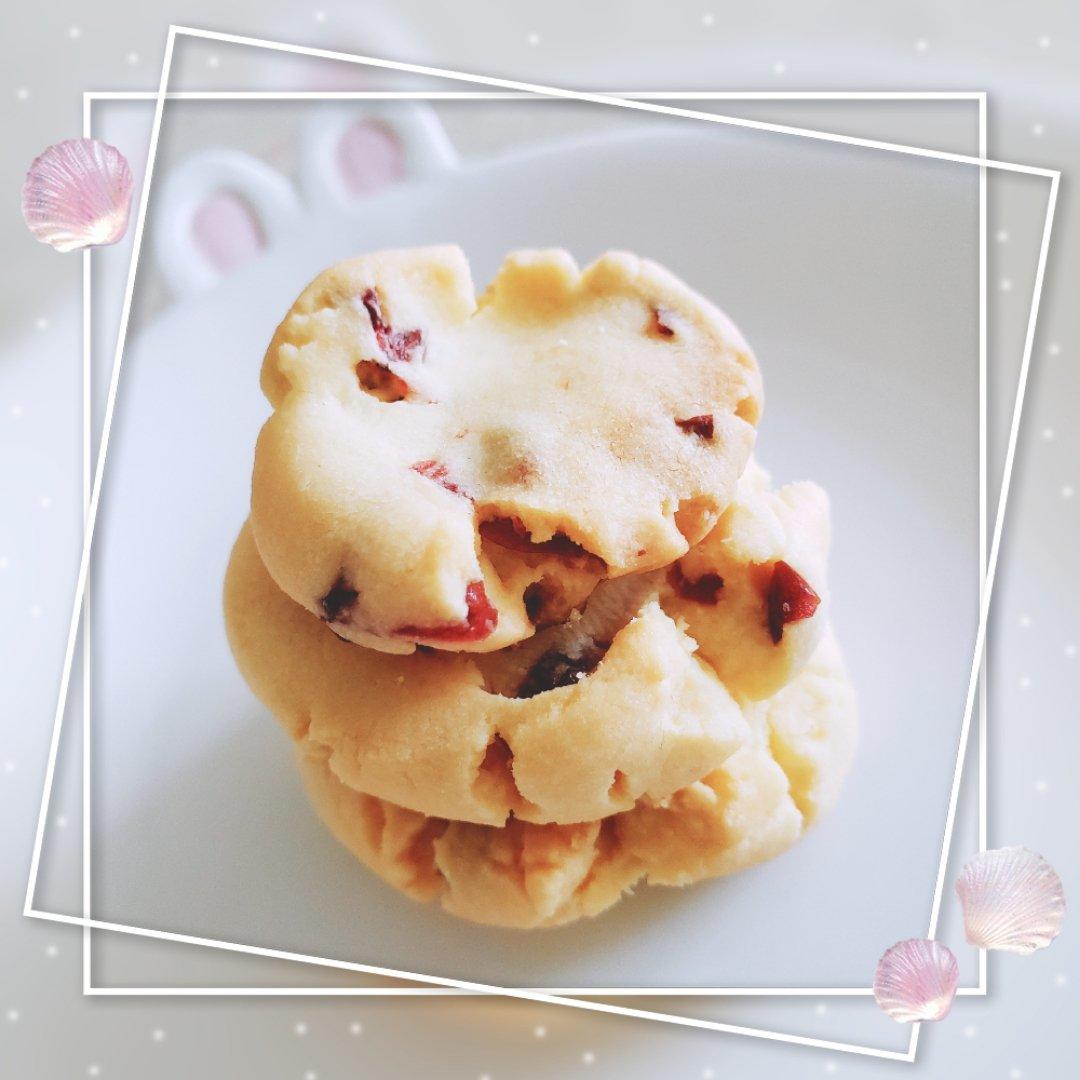 低糖版·酥掉渣）蔓越莓玛格丽特曲奇·宝宝辅食 零食