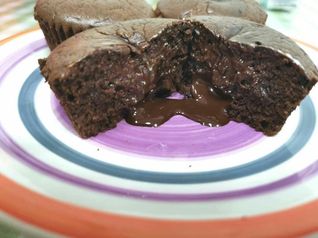 莫尼卡美食厨房：爆浆巧克力蛋糕