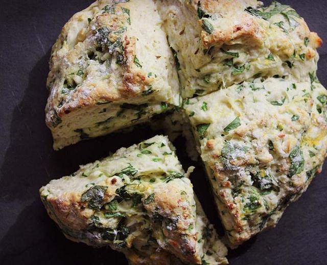 菠菜南瓜奶酪丹波面包丨健康·烘焙的做法