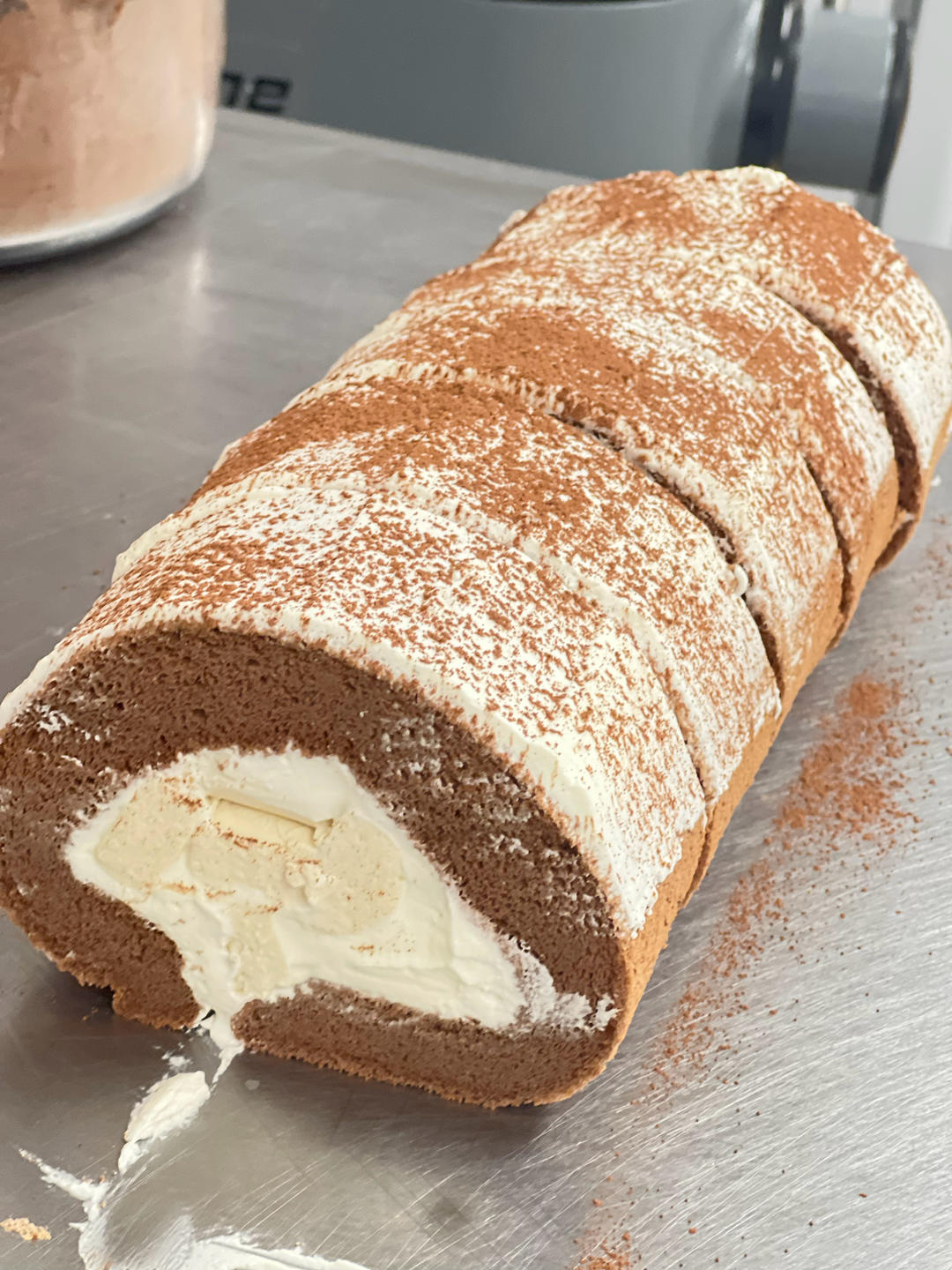 可可蛋糕卷🍰巧克力香缇奶油夹心