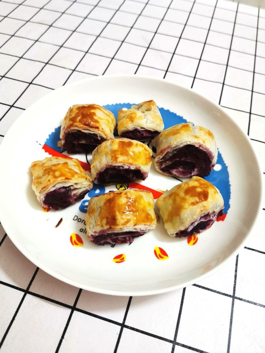 万能的手抓饼系列～紫薯酥