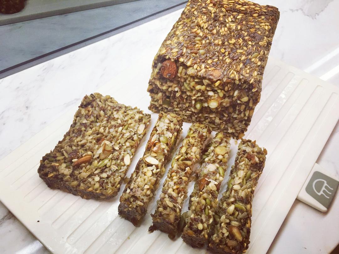 无面粉高纤能量面包丨健康·烘焙